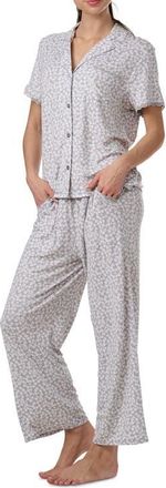 Splendid Notch Collar Pajamas in Daisy Pop Toss at Nordstrom, Size X-Small