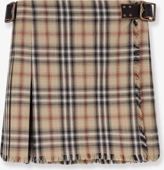 Burberry Kilt Skye in cotone - BURBERRY - gender_Woman