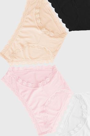Stripe and Stare Original Knicker Four Pack in Sand Essentials at Nordstrom, Size Medium