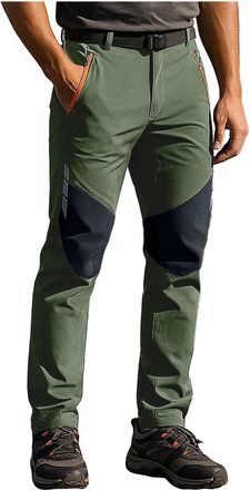 Generic Combat Military Trousers for Men Classic Fit Waterproof Durable Hiking Camping Trousers Thermal Zipped Pockets Knee Padded Cargo Pants Ideal for Work 