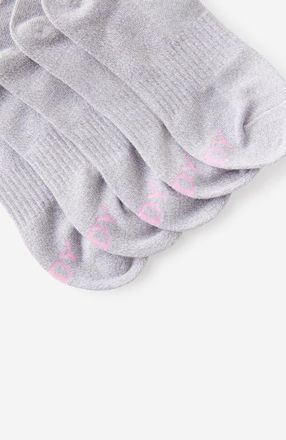 Cotton On Womens Active Body 5Pk Ankle Sport Sock in Grey Marle at Nordstrom