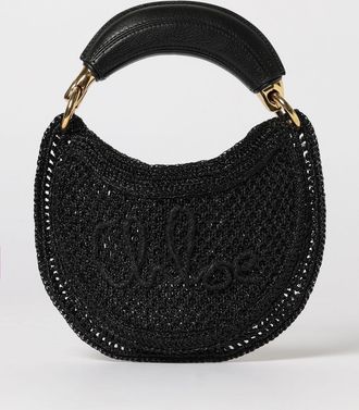Chlo&eacute; Borsa Hobo Summer Banana Chlo&eacute; in rafia crochet