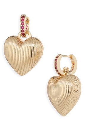 Roxanne Assoulin Mini Florentine Heart Earrings in Gold at Nordstrom
