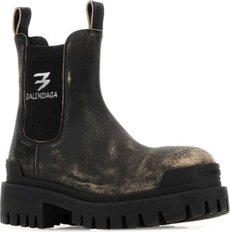 Balenciaga Womens Chelsea Boot Black Bull Polyamide Elastane