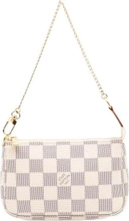 Louis Vuitton Pre-owned Mini Bags, female, White, Size: ONE SIZE Pre-owned Mini Canvas Handbag