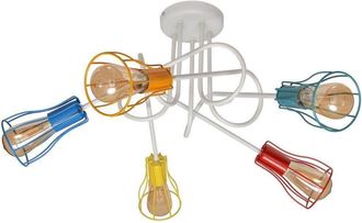 Netlighting Oxford Multi Arm Semi Flush Ceiling Light MultiColoured 64cm