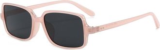 Generic Small Frame Mens Vacation Sunglasses Womens Sports Outdoor Commuter Sun Glasses(Pink)