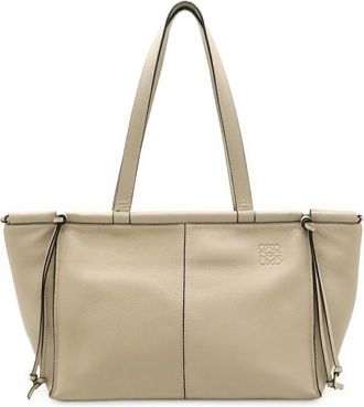Loewe Beige Leather Shoulder Bag Tote Bag (Pre-Owned)