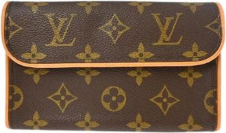 Louis Vuitton Pre-owned Clutches, female, Brown, Size: ONE SIZE Pre-owned Florentine Pochette