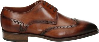 Greve Heren Business Lage Schoenen Cognac - Heren - Veterschoenen - Bruin - 40 EU - Leer - Schoenen