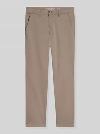 Tom Tailor Straight Fit Chino aus Baumwoll-Mix in Taupe, Gr&ouml;&szlig;e 30/32