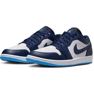 Nike Jordan Air Jordan 1 Low Basketball Sneaker in 404 Mnnavy/unvblu at Nordstrom, Size 11.5