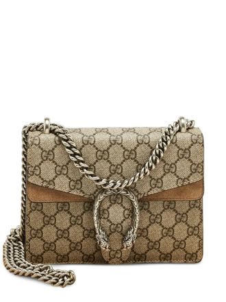 Gucci mini Dionysus shoulder bag - women - Canvas/Calf Suede - One Size - Neutrals