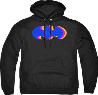 Gildan Batman Tri Colored Symbol Adult Pull Over Hoodie / Hooded Sweatshirt