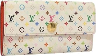 Louis Vuitton Pre-owned Wallets, female, Multicolor, Size: ONE SIZE Pre-owned Canvas Wallet