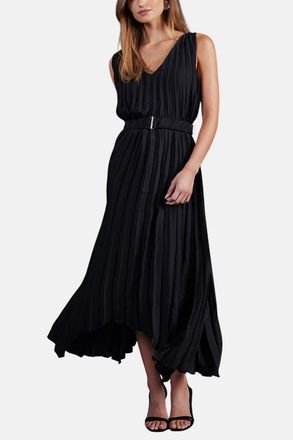 Bishop + Young Highbrow Pleat Dress in Black at Nordstrom, Size Medium