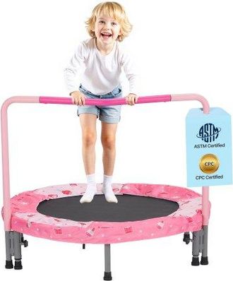 OEM Trampol&iacute;n Para Ni&ntilde;os Para Interiores Y Exteriores, Mini Trampol&iacute;n Plegable Con Asa, Trampol&iacute;n De Rebote Para Ni&ntilde;os Y Ni&ntilde;as De 3 A&ntilde;os En Adelante, Para