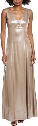 PESERICO Metallic Maxi Dress