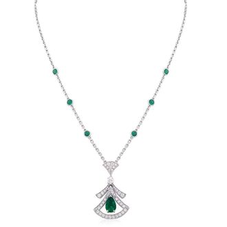 Bulgari Divas Dream 18 kt White Gold Openwork Necklace
