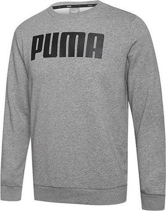 Puma Round Neck Pullover Casual Gray 855227-02
