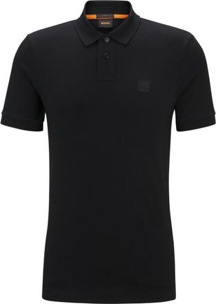Boss Orange by Hugo Boss BOSS Slim-Fit Poloshirt Voor Passagiers, Zwart