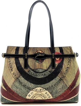 Gattinoni Tassen, Dames, Veelkleurig, ONE Size, Leer, Planetarium Bag L.d. Handle