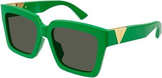 Bottega Veneta Green Square Ladies Sunglasses BV1198SA 003 55