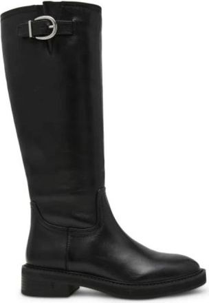 Steve Madden Zwarte Laarzen voor Stijlvolle Outfits - Dames - Hoge Laarzen - Zwart - 41 EU - Schoenen