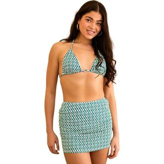 Dippin' Daisy's Swimwear Lucky Swim Mini Length Skirt in Blue Jean at Nordstrom, Size 2 X