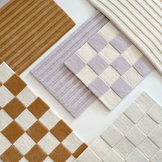 Maison Deux Solid Stripe Rug in Lilac at Nordstrom, Size 4Ft 0In X 6Ft 0In