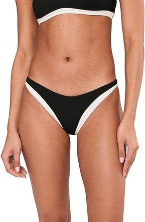 L*Space Alex Bottom Full Womens Swimwear Black/Cream : XS, Nylon/Spandex