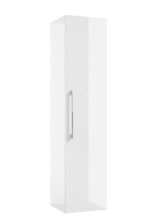 OEM Columna De Ba&ntilde;o Mural, Blanco Brillante, 125x33cm, Cierre Suave Pinia