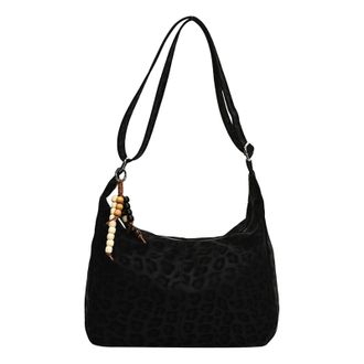 Generic PU Tote Bag Solid Color Shoulder Bag Top Handle Handbag for Women Work(Black) (Black)