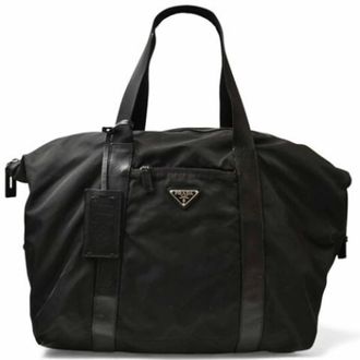 Prada unisex, Pre-owned, Zwart, Maat: ONE Size Nylon