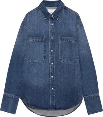 Anine Bing Denim Shirt - Dames - Spijkeroverhemden - Blauw - S - Denim - Overhemden