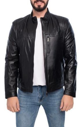 Vella Pais Lisbon Leather Jacket in Black at Nordstrom Rack, Size Xxx-Large
