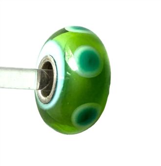 Trollbeads Womens Universal Unique Dot Bead Charm In Green