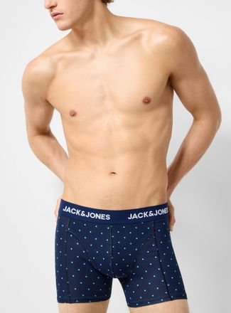 Jack & Jones Mens 3 comfortable blue trunk Organic cotton