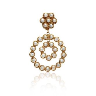 Sylvia Toledano Happy Flower Earrings in White at Nordstrom
