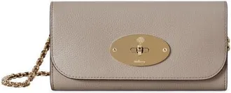 Mulberry Lily Leather Wallet on a Chain in Cashmere Taupe at Nordstrom