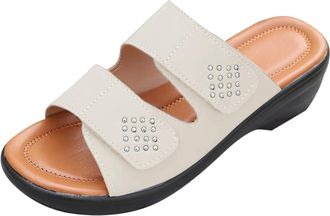 Generic Summer Sliders Women Weird Fish Flip Flops Womens Wide Width Sandals for Women Orthopaedic Shoes UK Cream Block Heel Shoes Flip Flops Size 6 Womens Sl