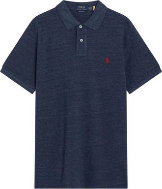 Polo Ralph Lauren Iconic Mesh Polo Shirt - Heren - Polos - Blauw - S - Katoen - Tops