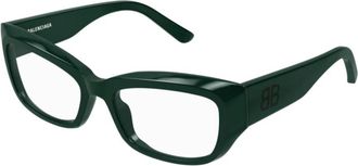 Balenciaga Rechthoekige Brillen - unisex - Brillen - Groen - 55 MM - Accessoires