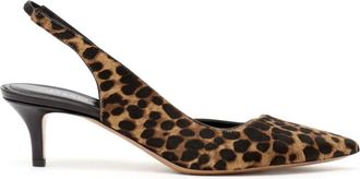 Isabel Marant 50mm Piery pumps - women - Calf Leather/Sheepskin/Calf Leather - 38 - Brown