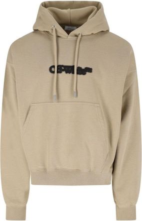 Off-white Spray Arrow Hoodie - Beige