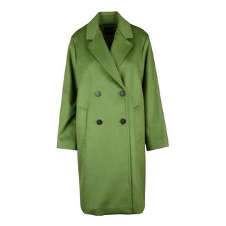 Max Mara Dames, Mantels, Groen, Maat: XS Wol