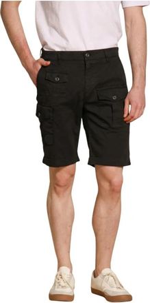 Mason's George Coolpocket Cargo Bermuda Shorts - Heren - Korte Broeken - Zwart - XS - Katoen - Korte Broeken