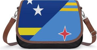 Generic Curacao Aruba Flag Fashion Womens Crossbody Bags Novelty Handbag Shoulder Bag Purse