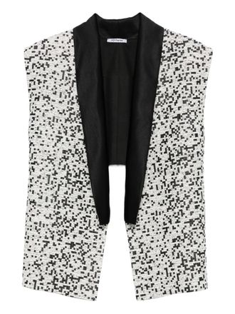 Parlor sleeveless jacket - women - Polyester/Polyurethane - One Size - Black