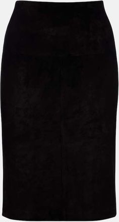 Stouls Gin suede midi skirt